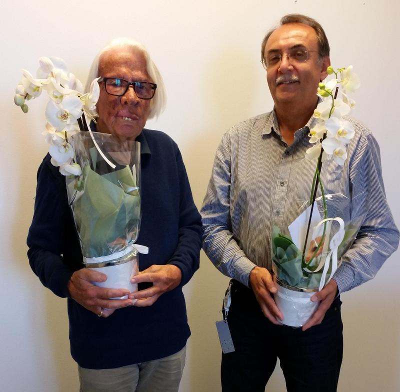 Bjarne Østerud (t.v.) og Jan Ole Olsen, UiT, Helsefak